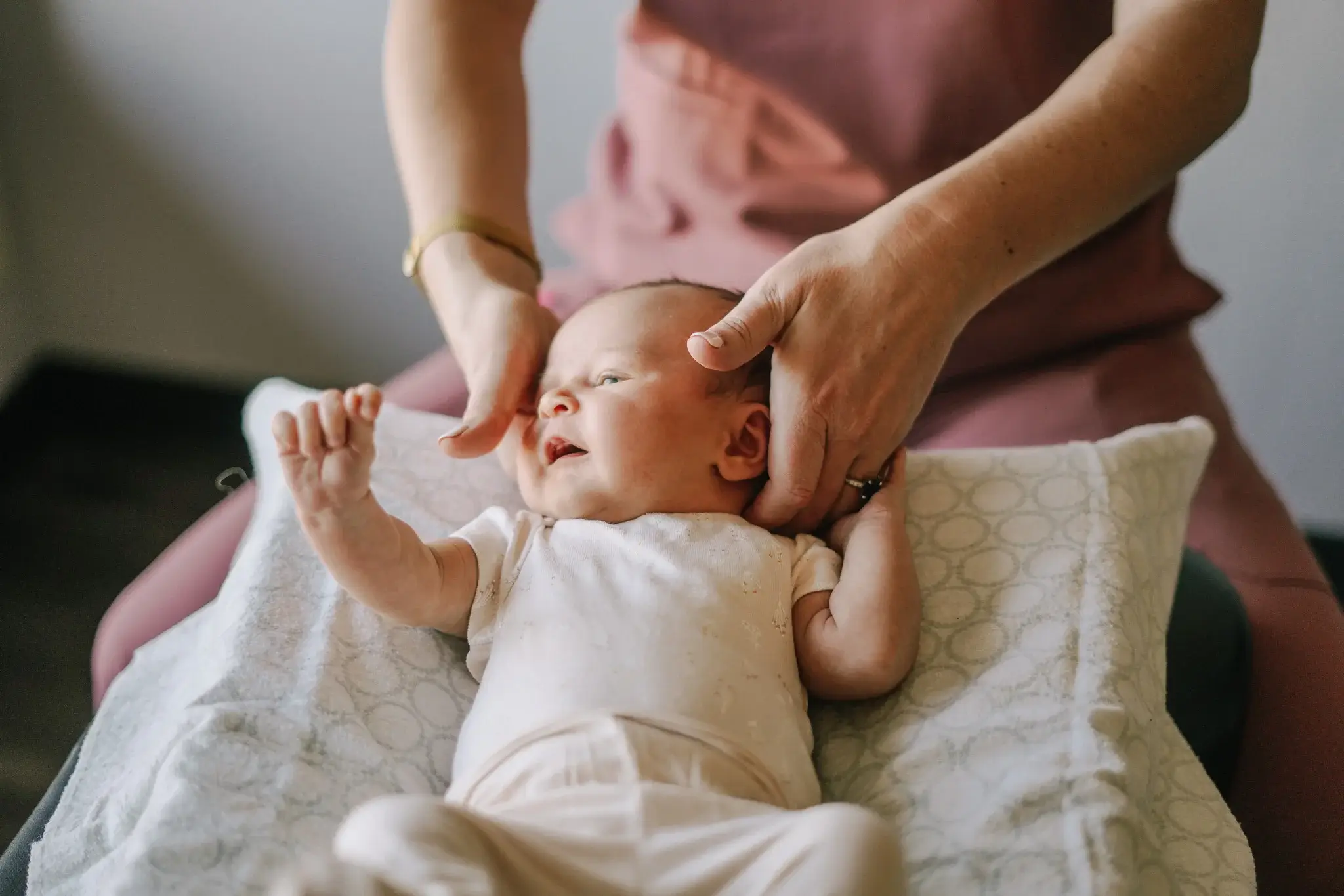 Gentle pediatric chiropractic care for child